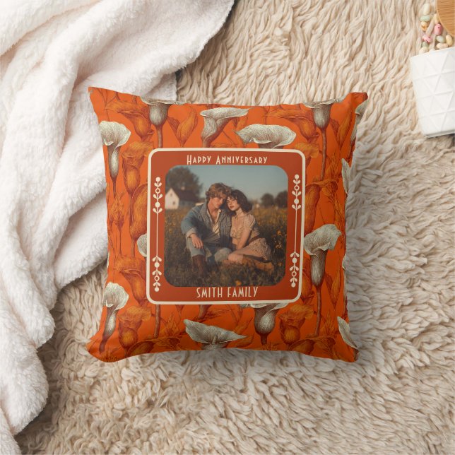 Coussin décoratif Contemporary Lovebird 5e anniver (Couverture)