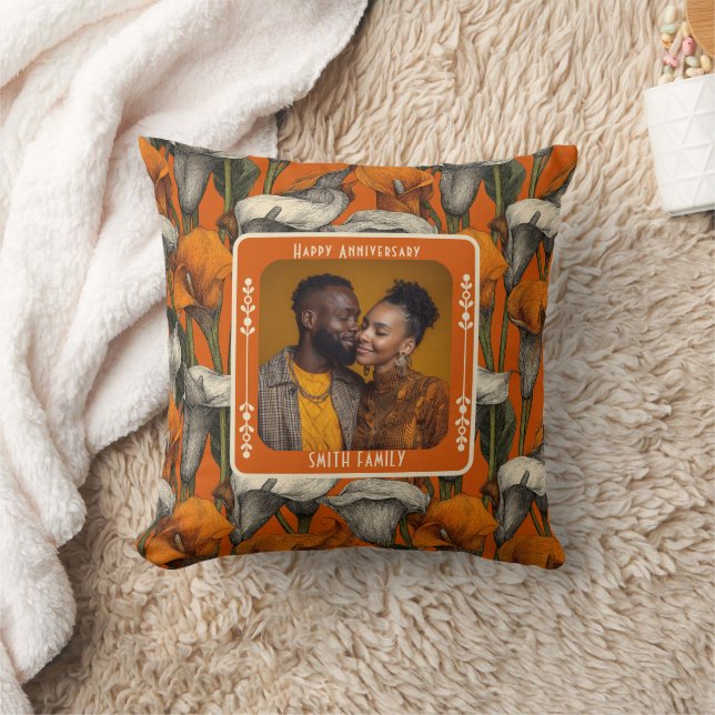 Coussin décoratif Contemporary Lovebird 5e anniver (Couverture)