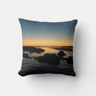 coussin décoratif, coucher de soleil plage 