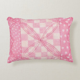 COUSSIN DÉCORATIF COUVERTURE À COEUR ROSE