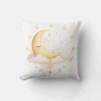 Coussin décoratif Croissant de Lune & Nuages Rêveu