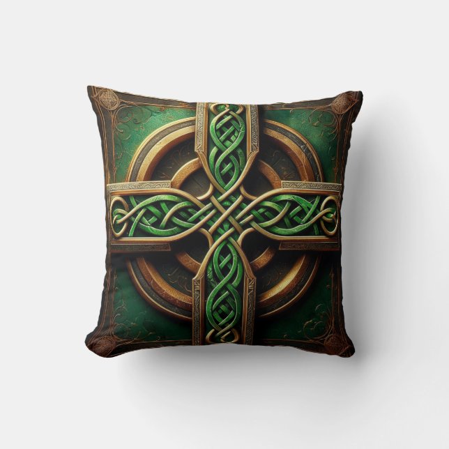 Coussin décoratif Croix celtique (Recto)