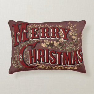 Coussin décoratif d'accent de Joyeux Noël