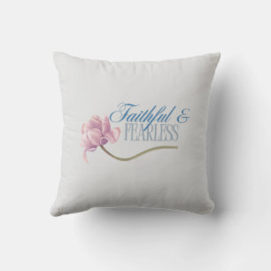 Coussin décoratif de conception typographique « Fo