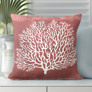 Coussin décoratif de corail   Style côtier
