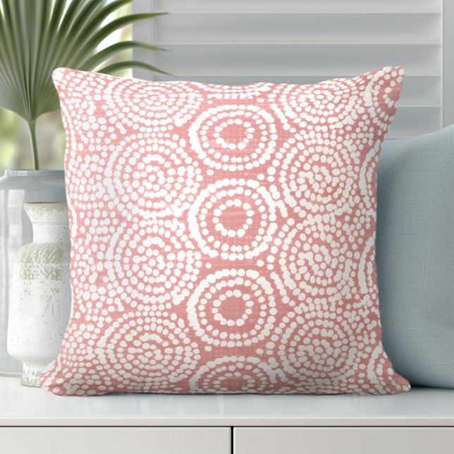 Coussin décoratif de corail | Style côtier (Créateur téléchargé)