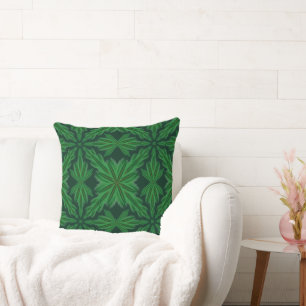 Coussin décoratif de forêt de pin mandala