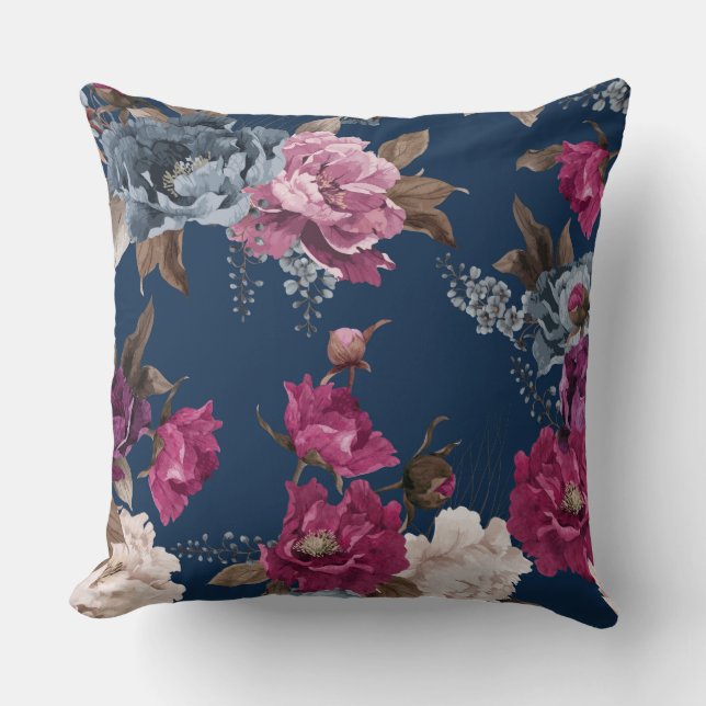 Coussin décoratif de la Marine Florale (Recto)
