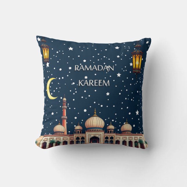Coussin décoratif de la nuit du Ramadan (Recto)