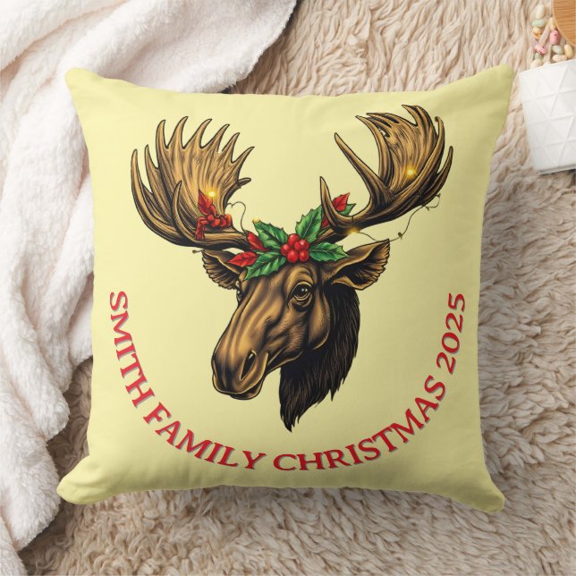 COUSSIN DÉCORATIF DE NOËL AVEC UN ÉLAN MIGNON (Couverture)