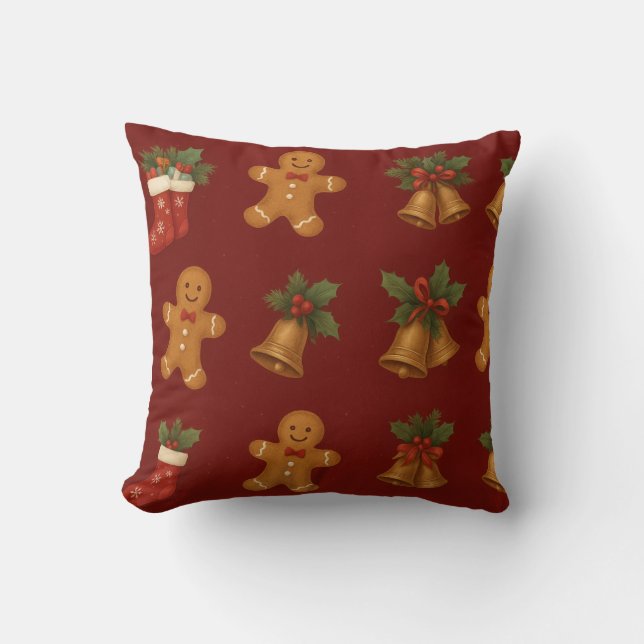 Coussin décoratif de Noël pour maison de vacances (Recto)