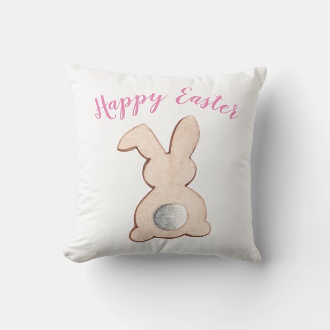 Coussin décoratif de Pâques au lapin de Cottontail (Recto)