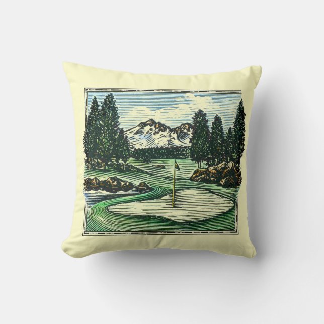 Coussin décoratif de terrain de golf classique (Recto)