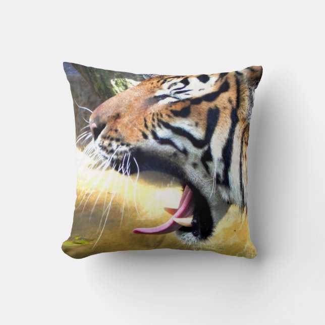 Coussin décoratif de tigre (Recto)
