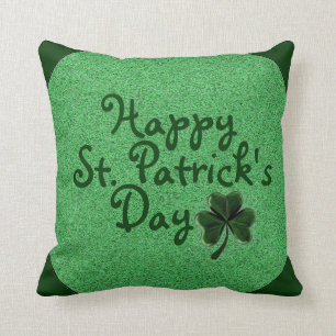 Coussin décoratif de trèfle du jour de St Patrick