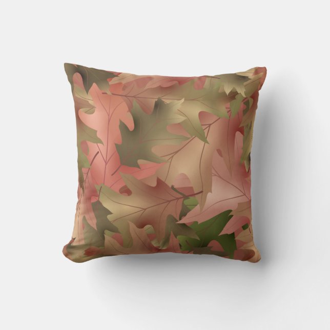 Coussin décoratif des feuilles d'automne (Recto)