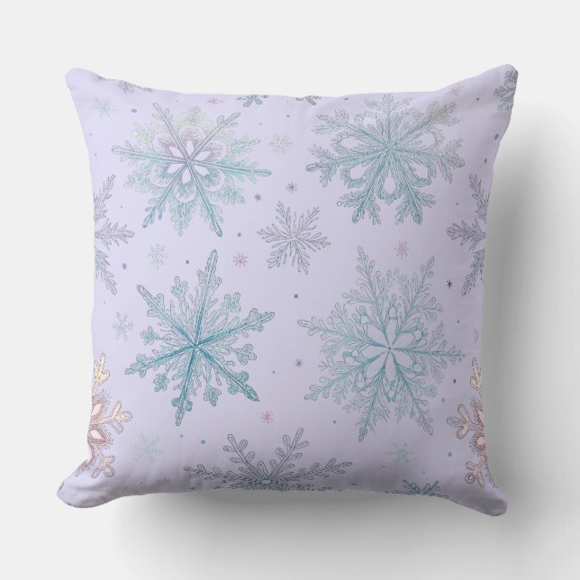 Coussin décoratif d'hiver 20x20” (Recto)