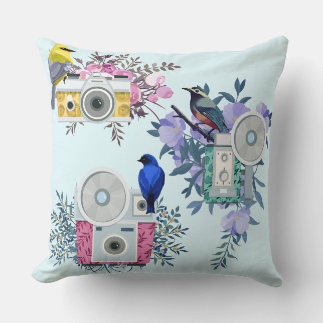 Coussin décoratif d'oiseaux (Recto)