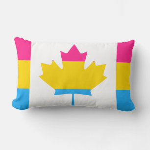 Coussin décoratif drapeau de la fierté canadienne
