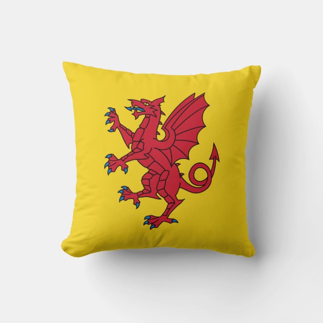 Coussin décoratif drapeau du Somerset (Recto)