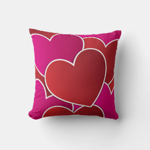 Coussin décoratif du Coeur rouge