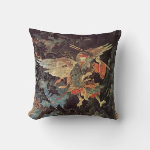 Coussin décoratif du Tengu de la mythologie japona
