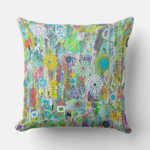 Coussin décoratif en poly 20 x 20 Flower Power
