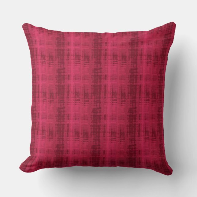 Coussin décoratif en soie rouge (Recto)