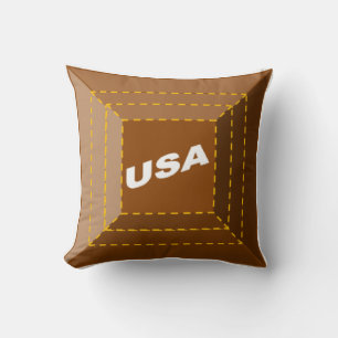 Coussin décoratif enfants CHOCOLAT  USA