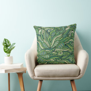 Coussin décoratif Feuille vert