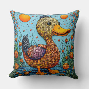 Coussin décoratif Fleur de canard Décoration de la