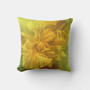 Coussin décoratif fleur jaune beauté intérieure ir