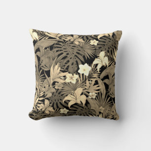 Coussin décoratif Fleurs et feuilles de palmier da