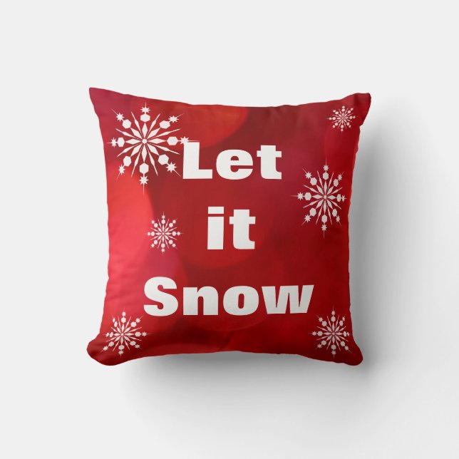 Coussin Décoratif Flocons de neige en cristal Flocon de ne (Recto)