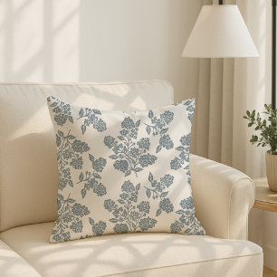 coussin décoratif floral de style Cottage moderne