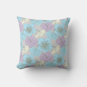 « Coussin décoratif floral pastel »