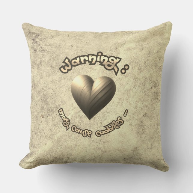 Coussin décoratif - golden heart (Recto)