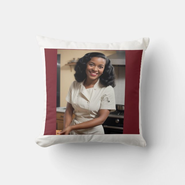 Coussin décoratif inspiré des années 40  (Recto)