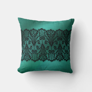 Coussin décoratif Jade Lace réversible