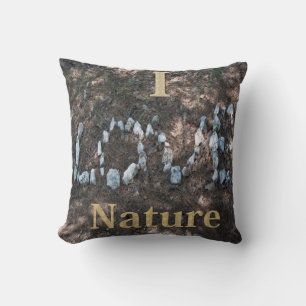 Coussin décoratif J'adore la nature