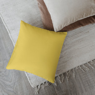 Coussin décoratif jaune moutarde de style Mid-Cent