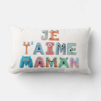 Coussin décoratif  - "Je t'aime maman"