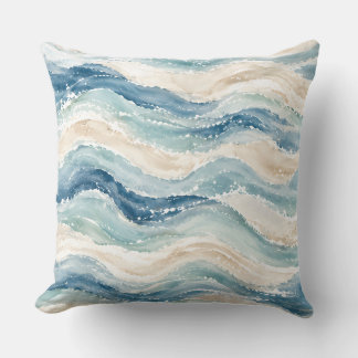 Coussin décoratif jeté Shoreline Shells Coastal 