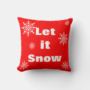 Coussin Décoratif Laissez tomber la neige Flocon de neige 
