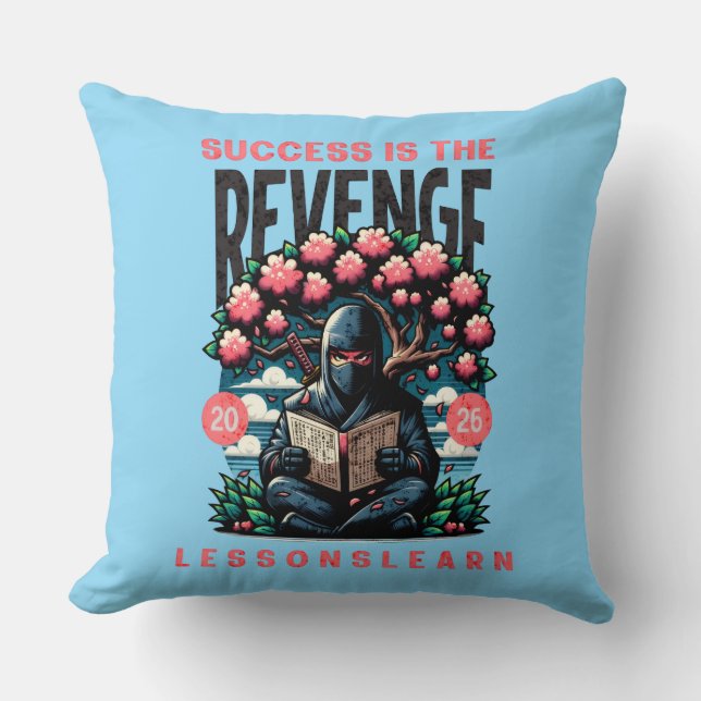 COUSSIN DÉCORATIF LEÇONS DE VENGEANCE RÉUSSITE À L (Recto)