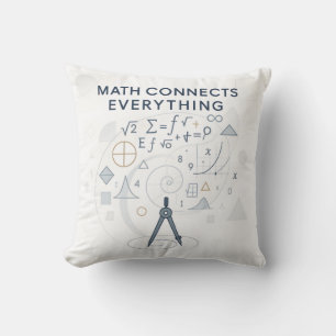 Coussin décoratif Math Connects Everything pour ta