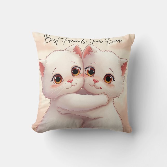 Coussin Décoratif Meilleurs Amis Pour Toujours - D (Recto)