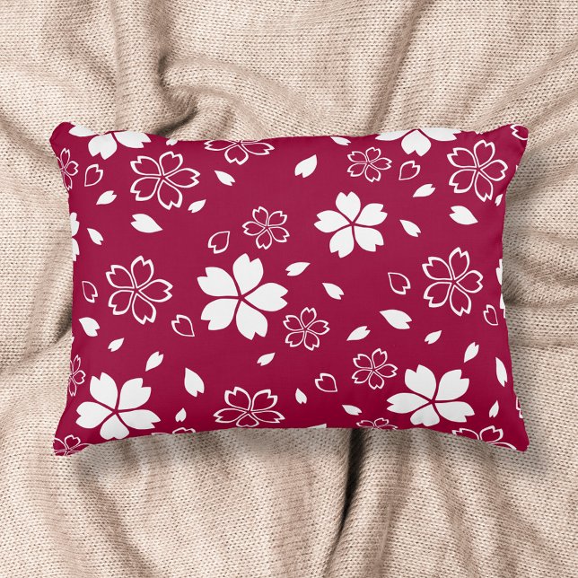 Coussin décoratif Motif de Red Sakura (Créateur téléchargé)