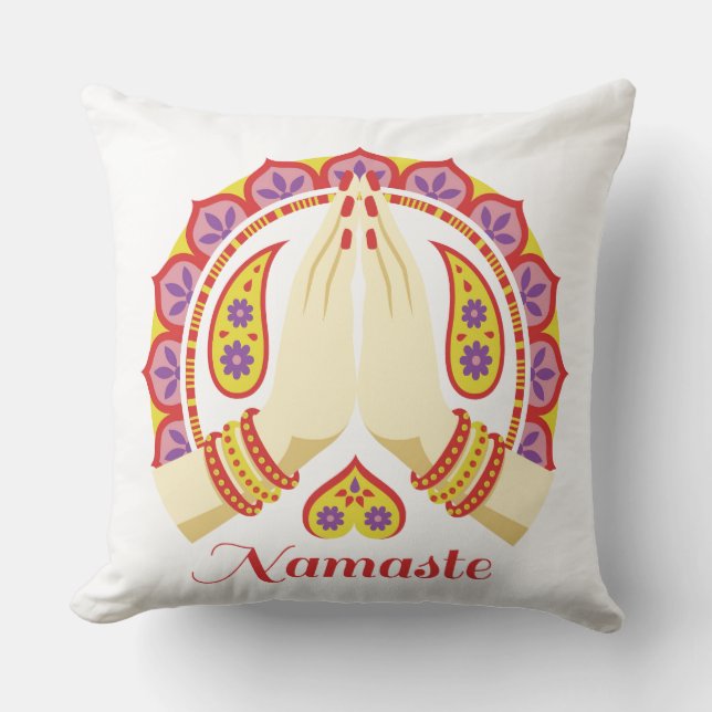 Coussin décoratif Namaste (Recto)