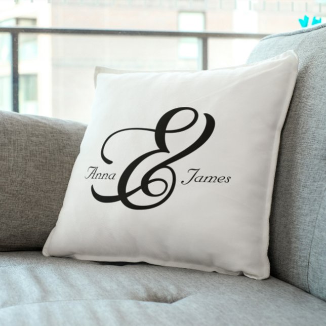 Coussin décoratif Octavia esperluette pour couple (Créateur téléchargé)
